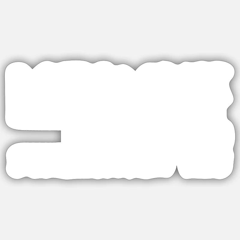 mein Bart und ich - Sticker Größe S (10 x 10 cm) - Mattweiß