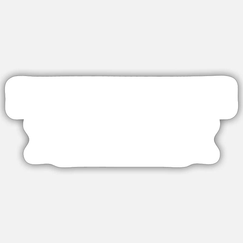 abwarten - Sticker Größe S (10 x 10 cm) - Mattweiß