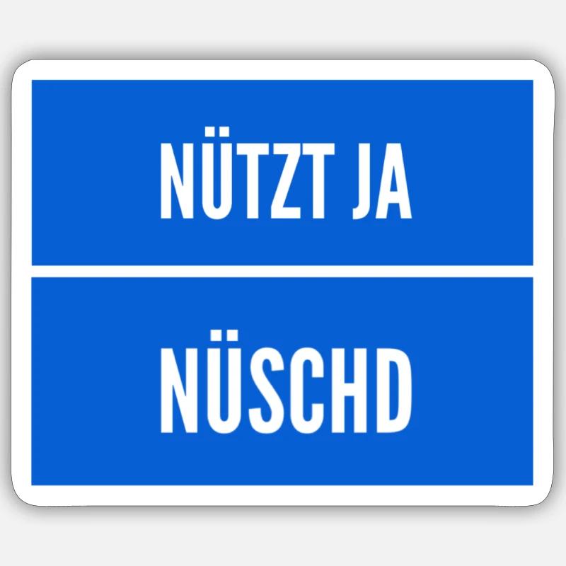 die richtige Einstellung - Sticker Größe S (10 x 10 cm) - Mattweiß
