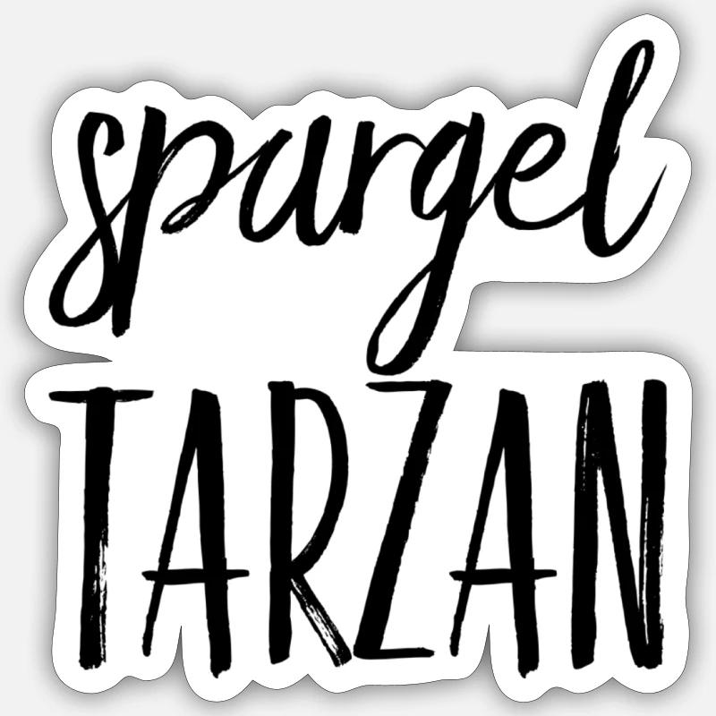 ich bin schlank - Sticker Größe S (10 x 10 cm) - Mattweiß
