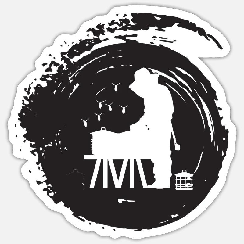 Beekeeping Bee Nectar Sticker size S (10 x 10 cm)
