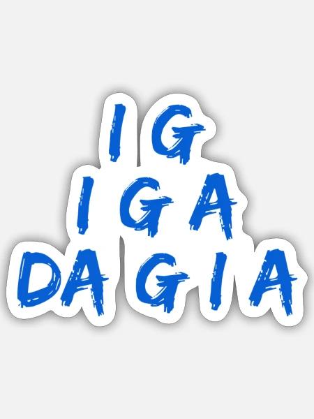 dann geh ich auch - Sticker Größe S (10 x 10 cm) - Mattweiß