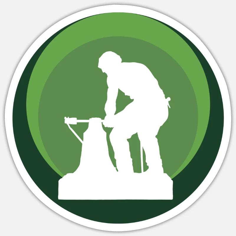 Blacksmith Forming Forging Sticker size S (10 x 10 cm)
