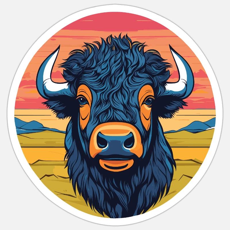 Bison Sticker size S (10 x 10 cm)