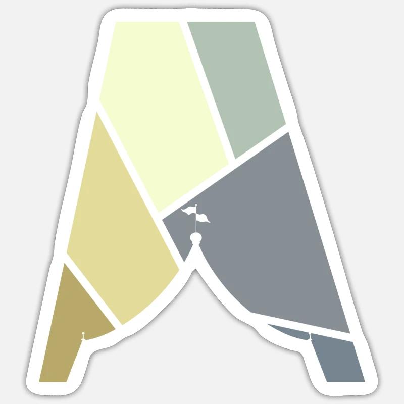 Cirque Cirque Clown - Sticker taille S (10 x 10 cm) - blanc mat