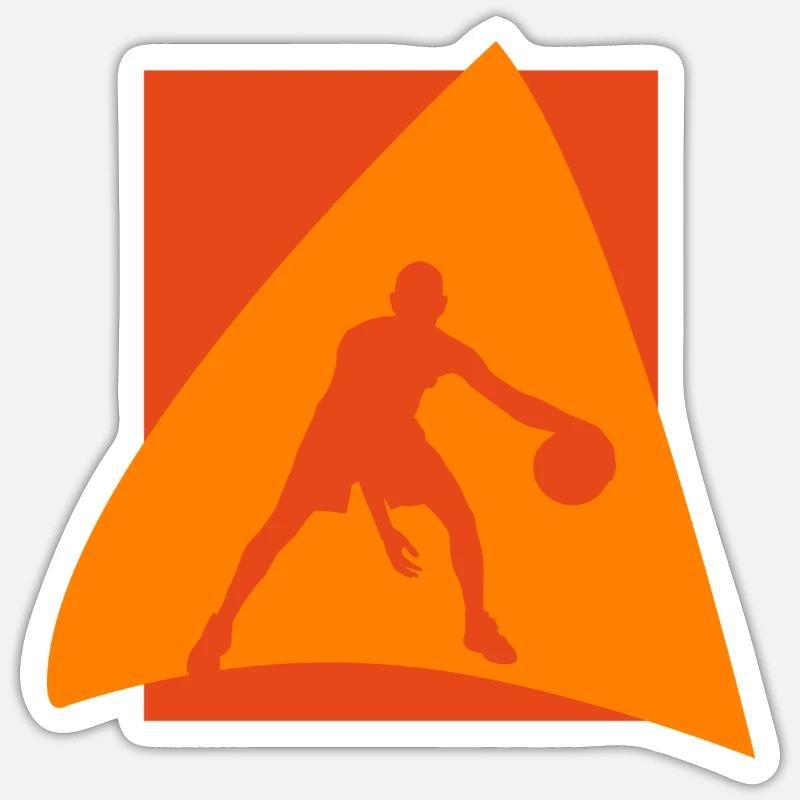 Hooping Rebounding - Sticker Größe S (10 x 10 cm) - Mattweiß