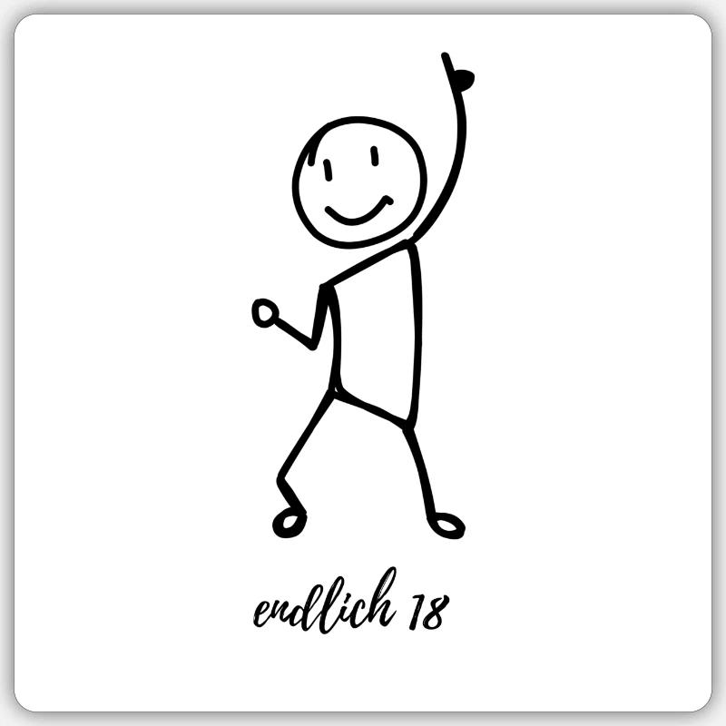 Sticker Größe S (10 x 10 cm) - 