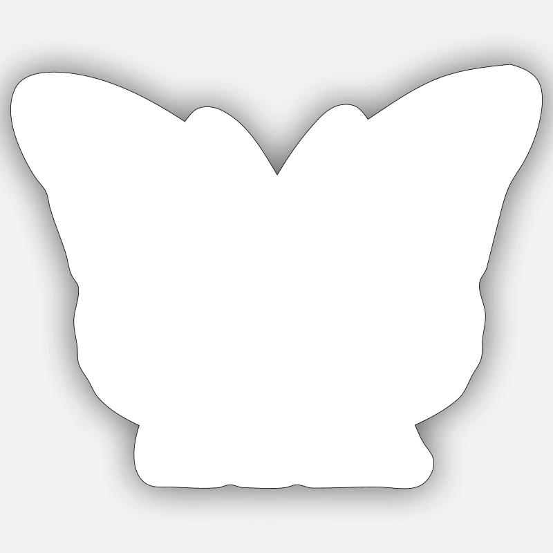 Papillon - SOUVENEZ-VOUS - Sticker taille S (10 x 10 cm) - blanc mat