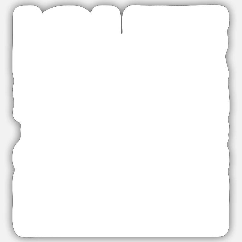 ich stehe auf Schokolade - Sticker Größe S (10 x 10 cm) - Mattweiß