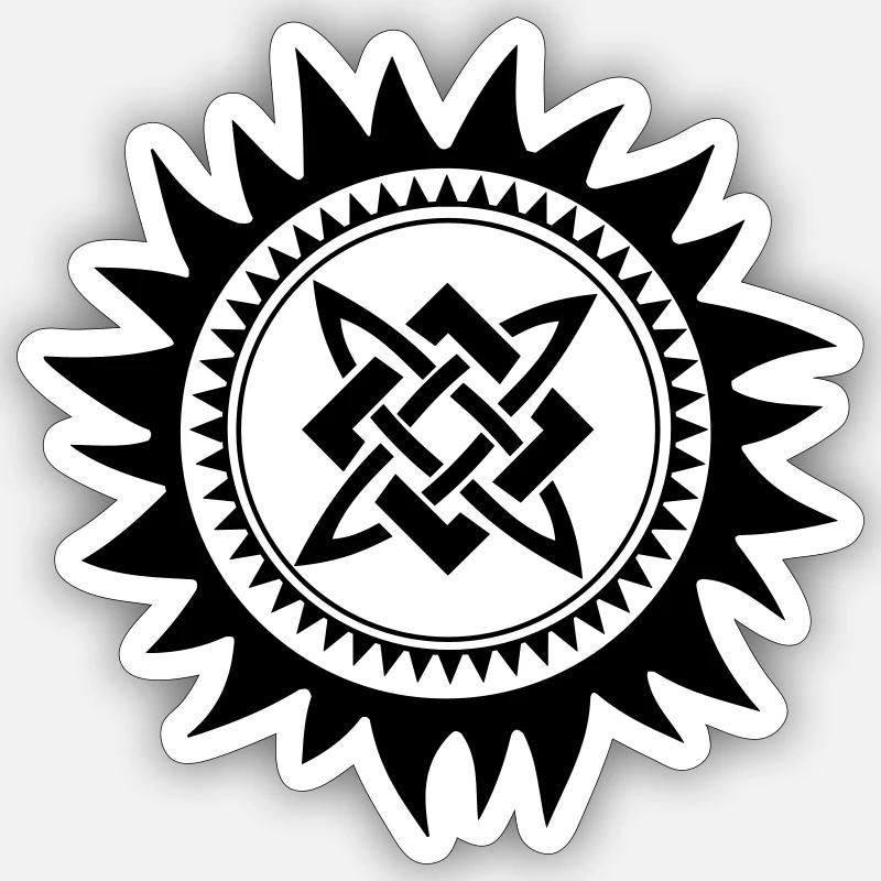 Wikinger Ornament Sticker Größe S (10 x 10 cm)