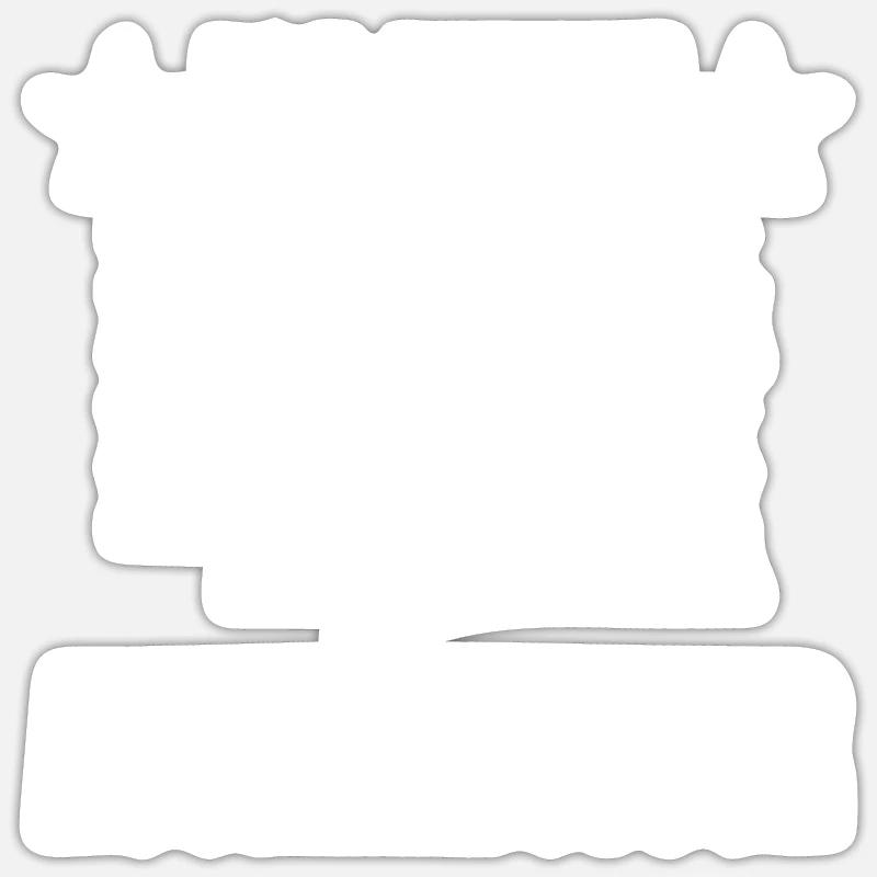 Junggesellenabschied - Sticker Größe S (10 x 10 cm) - Mattweiß
