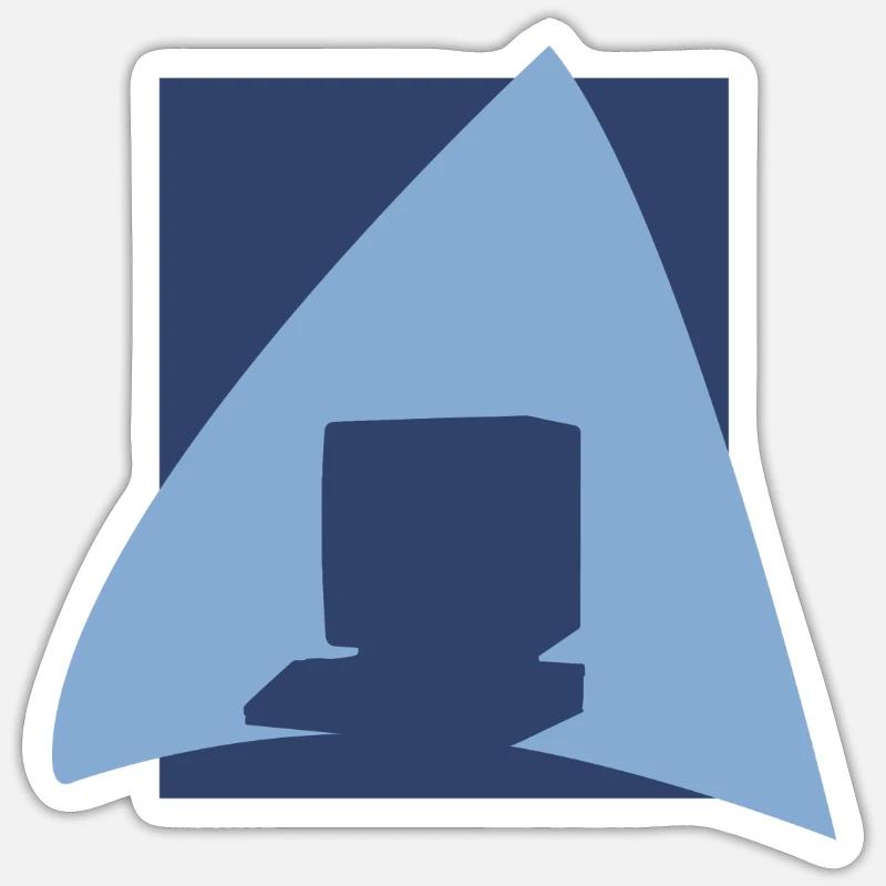 Internet Computer Computerarbeit - Sticker Größe S (10 x 10 cm) - Mattweiß
