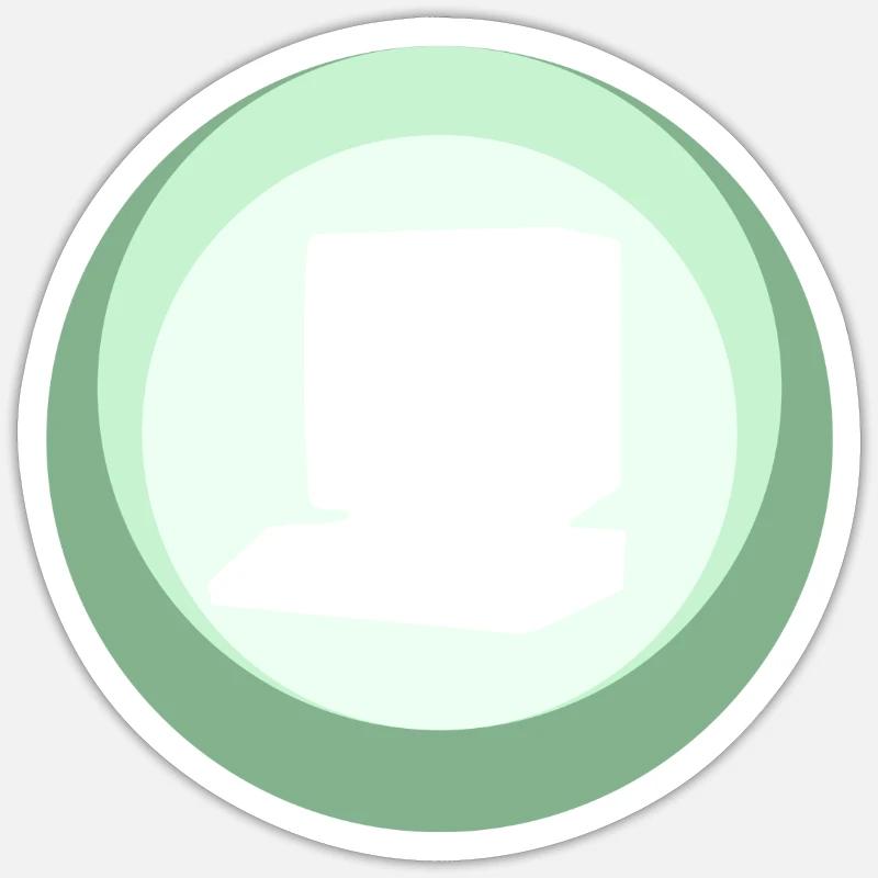 Computer Nerd Gamer Sticker size S (10 x 10 cm)
