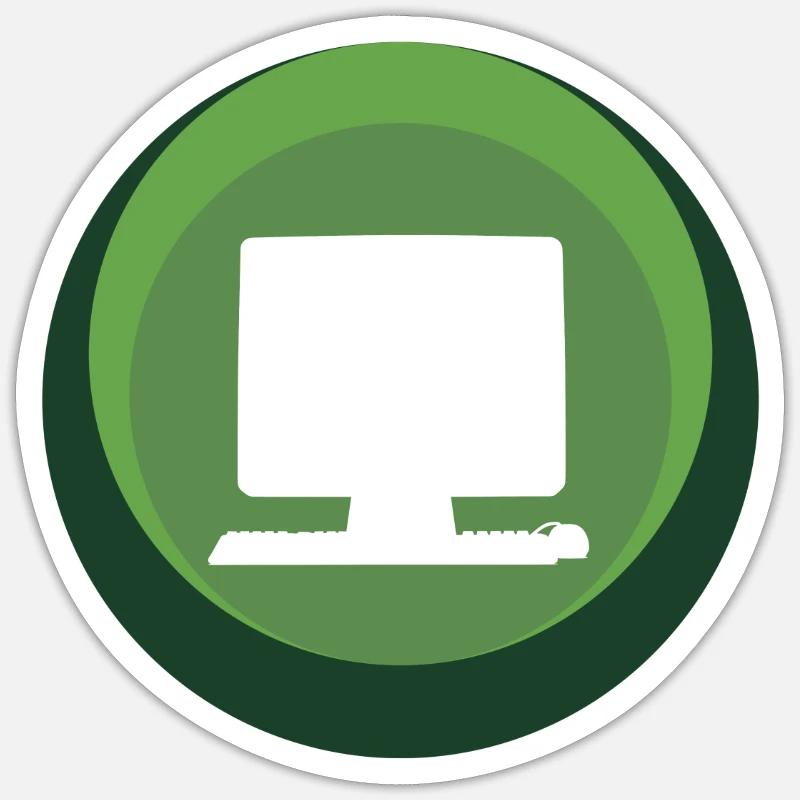 Computer Informatics Computer Work Sticker size S (10 x 10 cm)