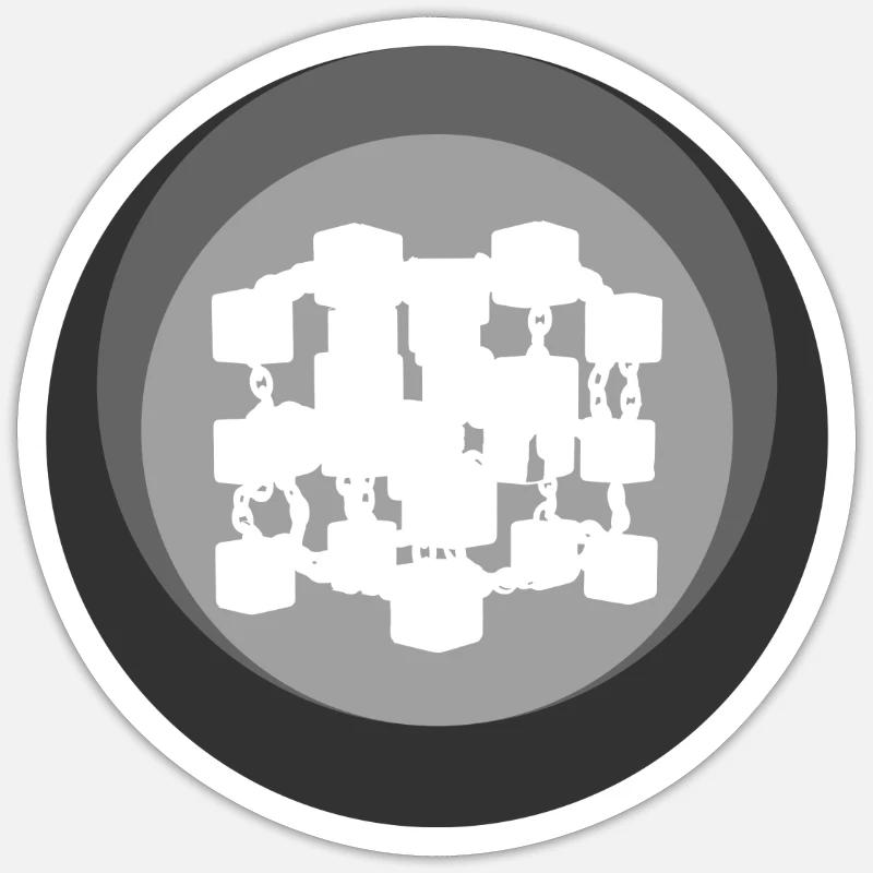 Cryptocurrency Cryptocurrency Cryptocurrency Sticker size S (10 x 10 cm)