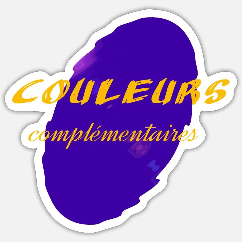 Couleurs complementaires 1 Sticker taille S (10 x 10 cm)