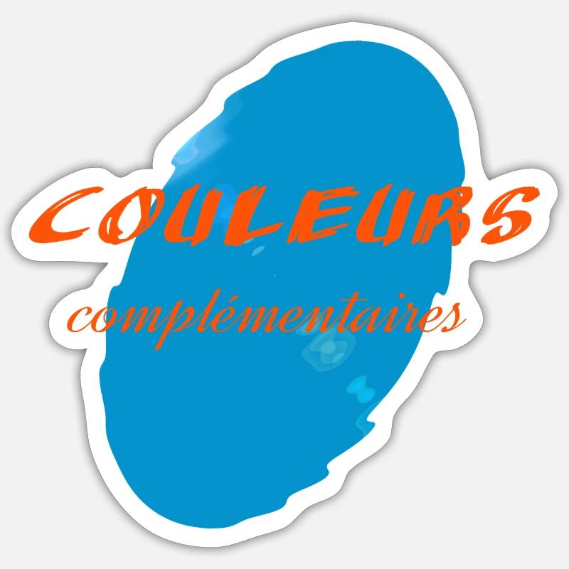 Couleurs complementaires 2 Sticker taille S (10 x 10 cm)