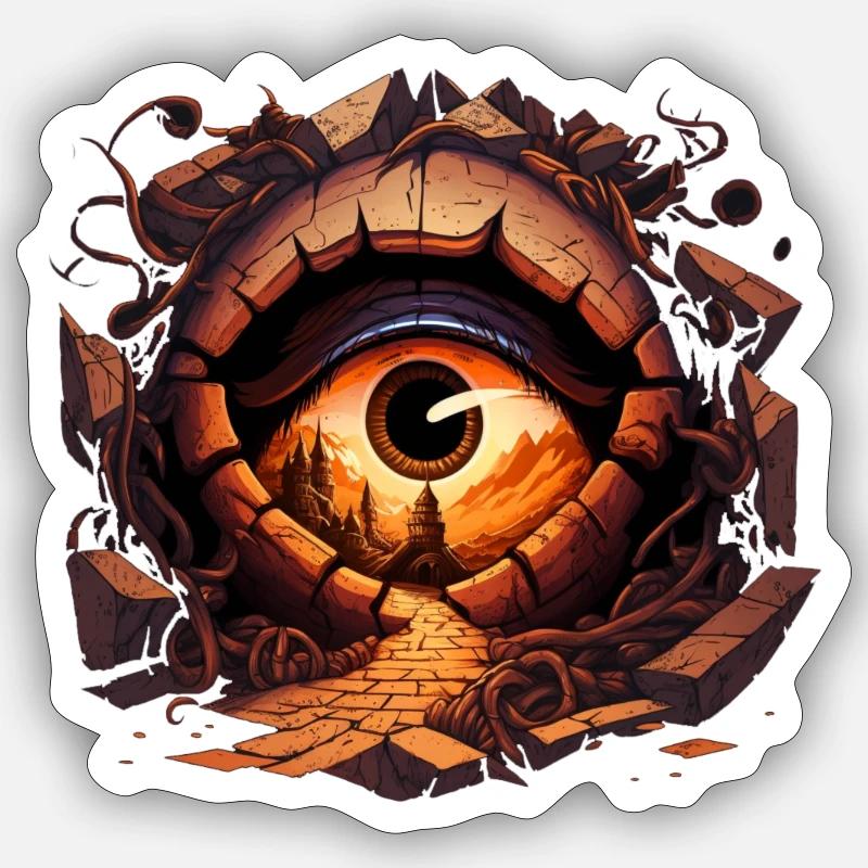 Beholder - Sticker size S (10 x 10 cm) - white matte