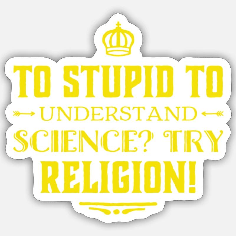 La science est-elle trop difficile pour vous ? Sticker taille S (10 x 10 cm)