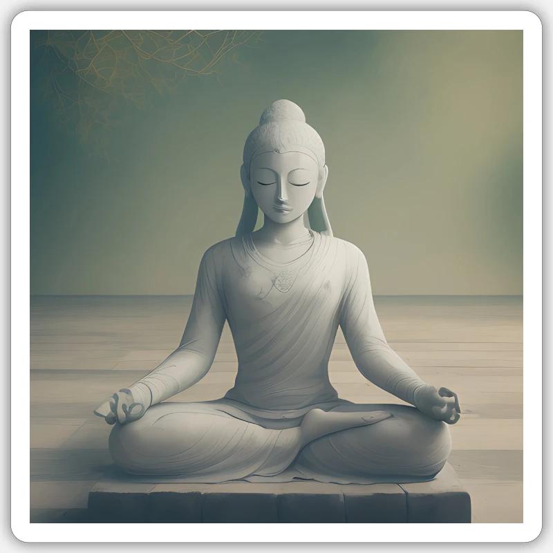 Buddha Sticker size S (10 x 10 cm)