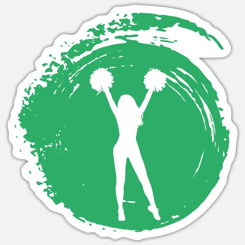 Mädchen Mädchen Bommel Sticker Größe S (10 x 10 cm)