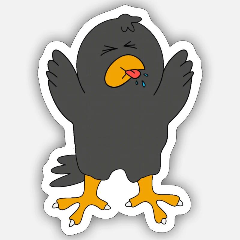 Rabebääh - Sticker Größe S (10 x 10 cm) - Mattweiß