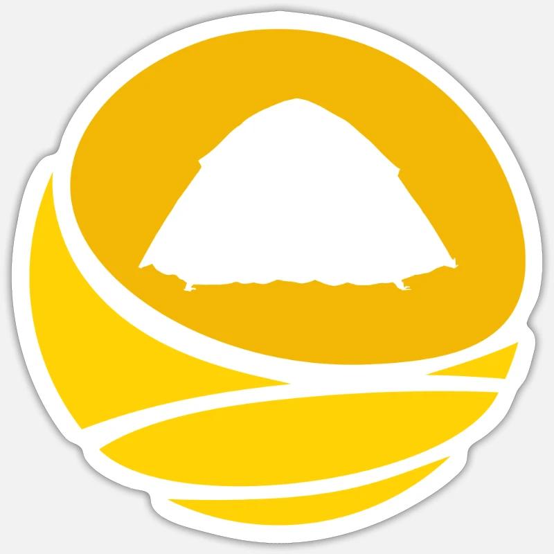 Garçon Scout Campeur Nature - Sticker taille S (10 x 10 cm) - blanc mat