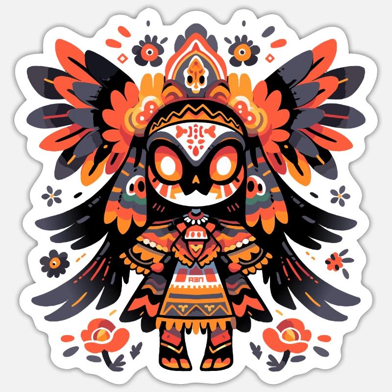 Mexican Indigenous - Sticker size S (10 x 10 cm) - white matte