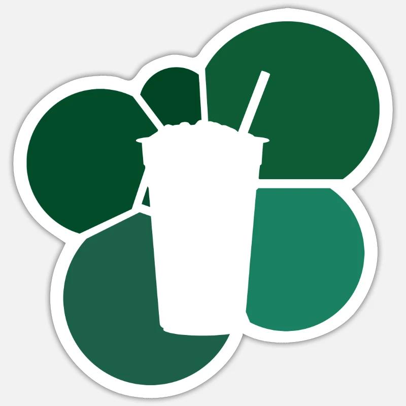 Tee Bubble Boba Sticker Größe S (10 x 10 cm)