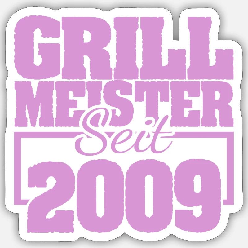 2009 - Sticker Größe S (10 x 10 cm) - Mattweiß
