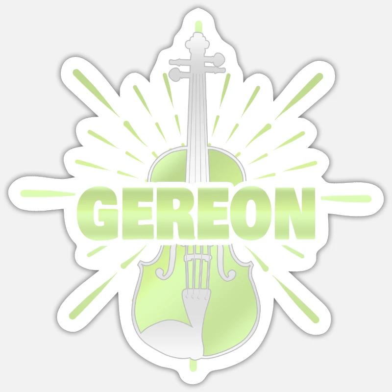 String instrument Gereon Sticker size S (10 x 10 cm)