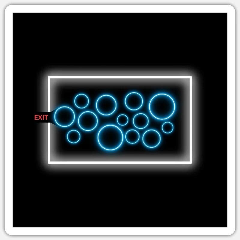 Hopeless : Un labyrinthe de complexité 2 Sticker taille S (10 x 10 cm)