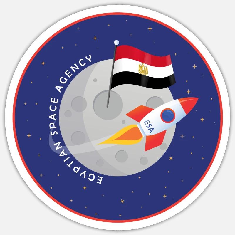 Agence spatiale égyptienne Sticker taille S (10 x 10 cm)