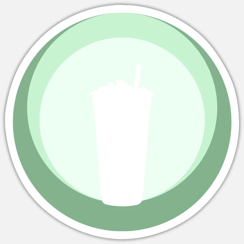 Boba Bubbletee Bubble Sticker Größe S (10 x 10 cm)