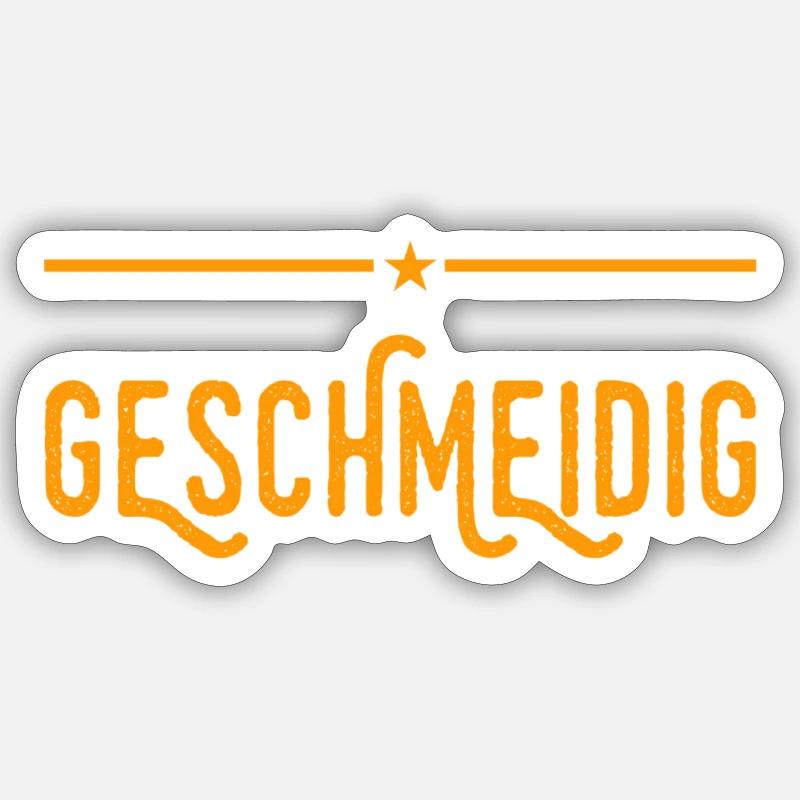 ich bin entspannt - Sticker Größe S (10 x 10 cm) - Mattweiß