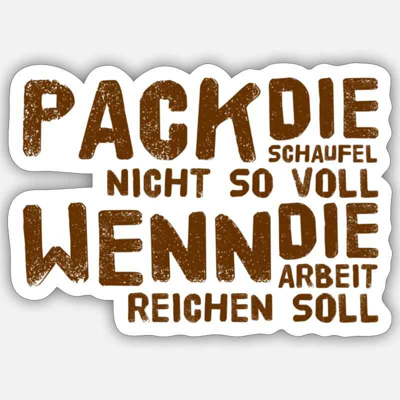 mach langsam Sticker Größe S (10 x 10 cm)
