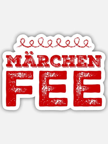ich bin märchenhaft - Sticker Größe S (10 x 10 cm) - Mattweiß