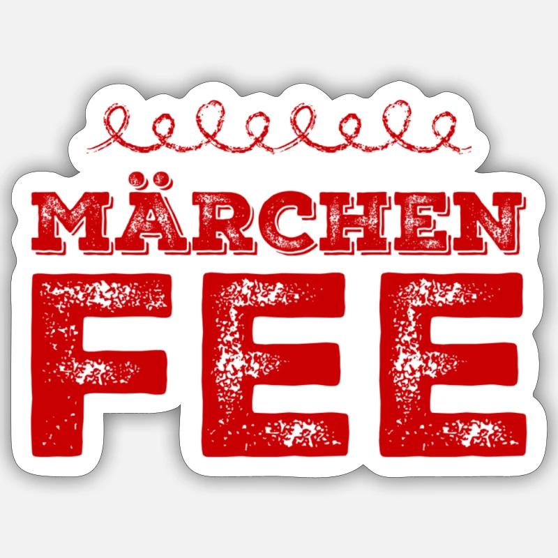 ich bin märchenhaft - Sticker Größe S (10 x 10 cm) - Mattweiß