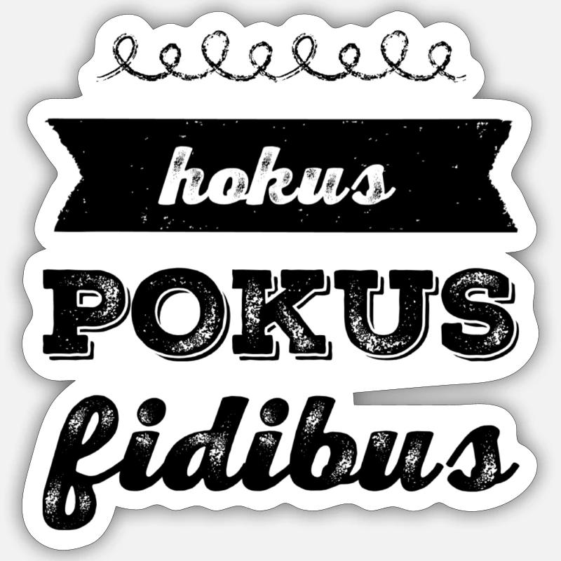 tout simplement magique - Sticker taille S (10 x 10 cm) - blanc mat