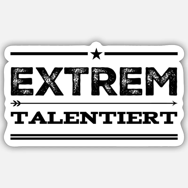 ich bin ein Talent Sticker Größe S (10 x 10 cm)