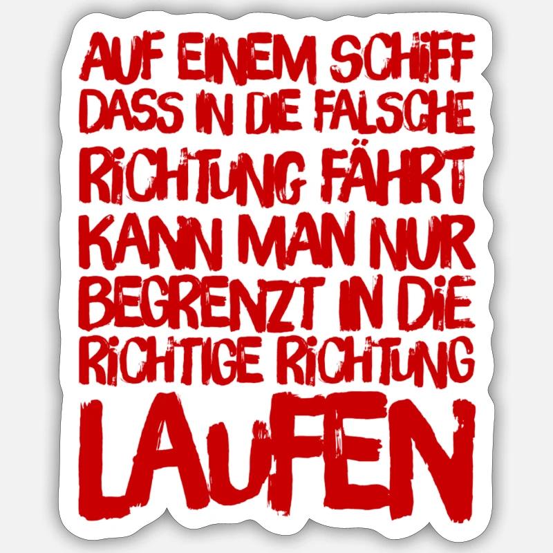 fundamental decision - Sticker size S (10 x 10 cm) - white matte