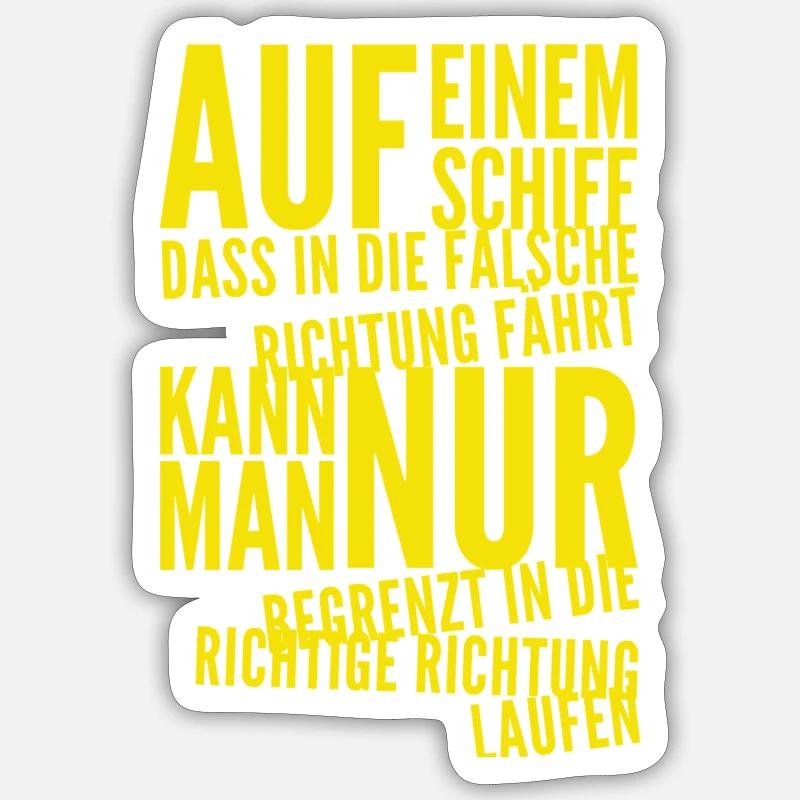 a fundamental decision - Sticker size S (10 x 10 cm) - white matte