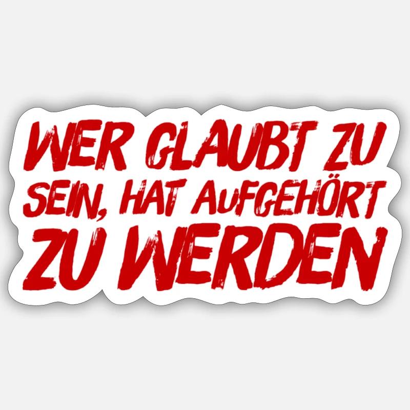 Vous pouvez devenir quelqu’un - Sticker taille S (10 x 10 cm) - blanc mat