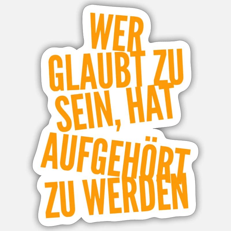 Development is always possible - Sticker size S (10 x 10 cm) - white matte