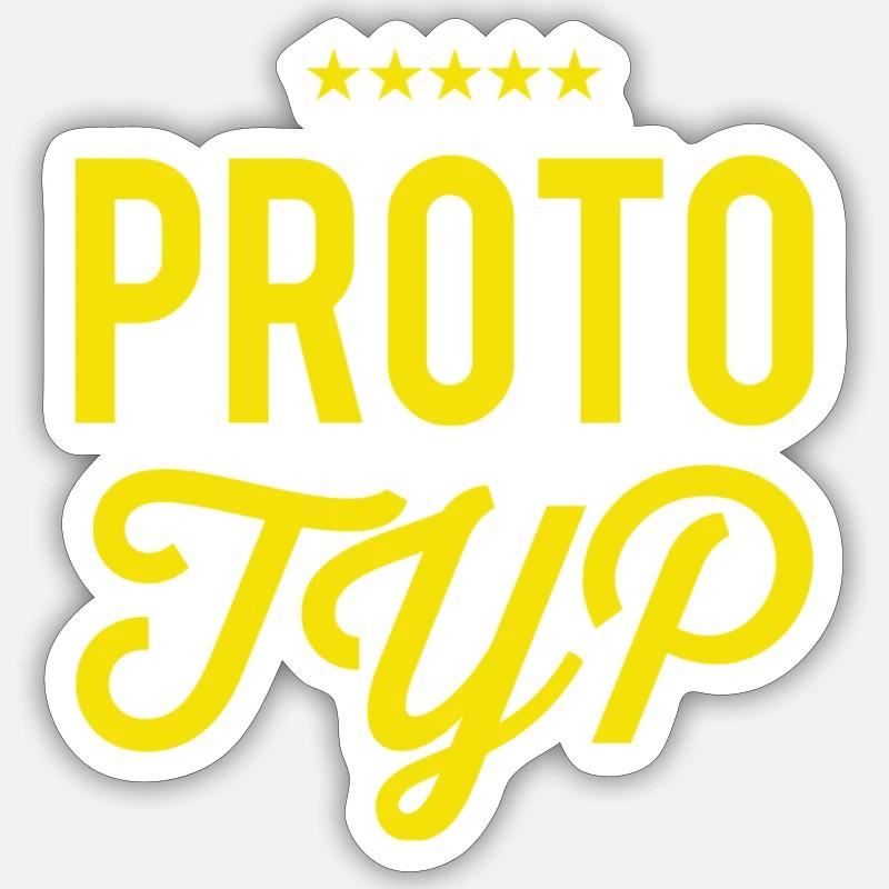 this is what a prototype looks like Sticker size S (10 x 10 cm)