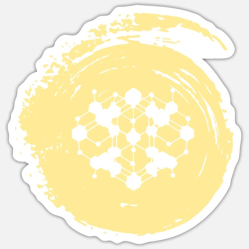 Cryptocurrency Bitcoin Blockchain - Sticker size S (10 x 10 cm) - white matte