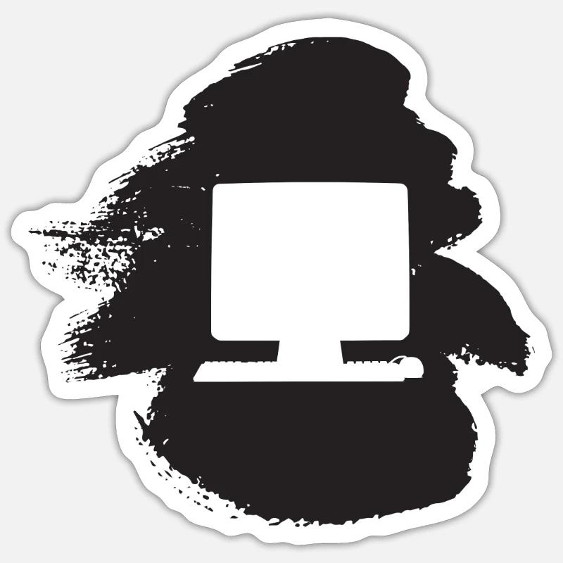 PC Computer Work Computer Science Sticker size S (10 x 10 cm)