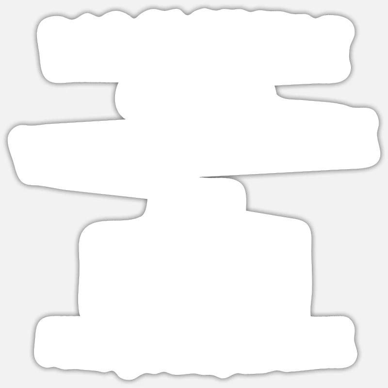 wakeboardeuse GÉNIALE - Sticker taille S (10 x 10 cm) - blanc mat