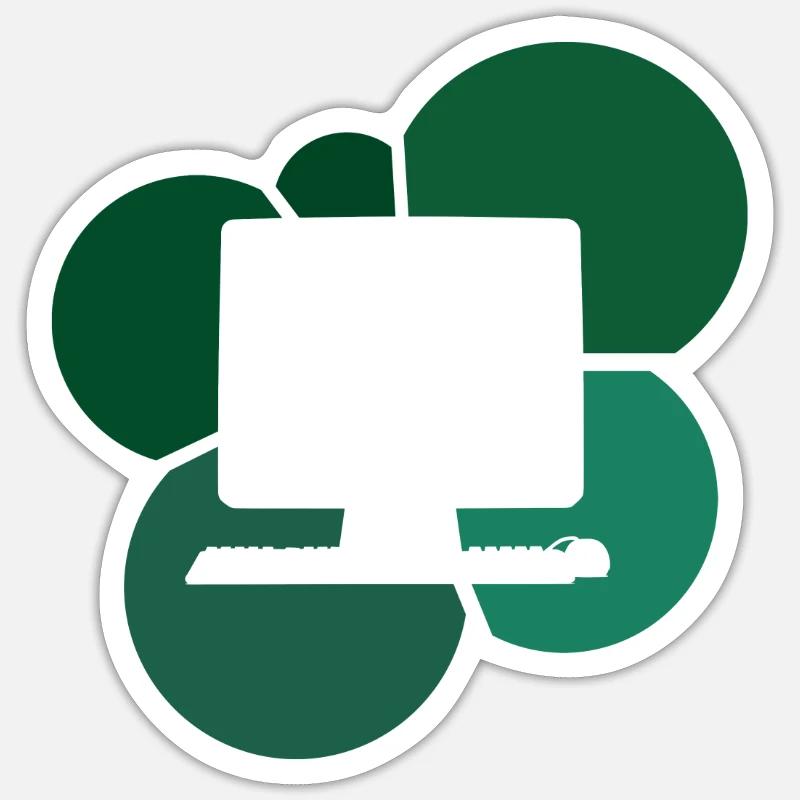 Computer Work Computer Work Computer Science Sticker size S (10 x 10 cm)