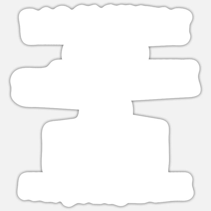 Spéléologue Géniale - Sticker taille S (10 x 10 cm) - blanc mat